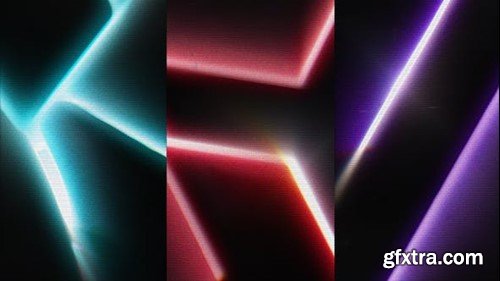 Videohive Grunge Neon Lines Logo 43637379