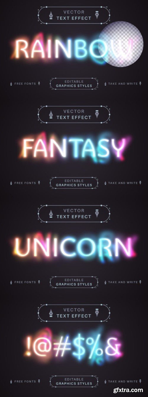 Blazing Unicorn - Editable Text Effect