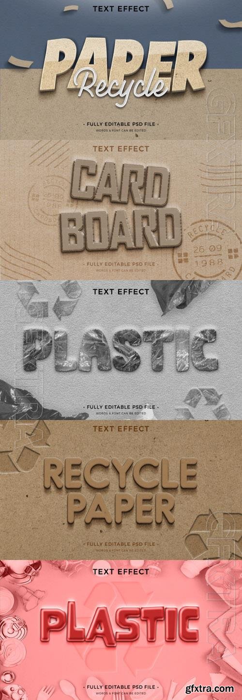 Psd style text effect editable set vol 203