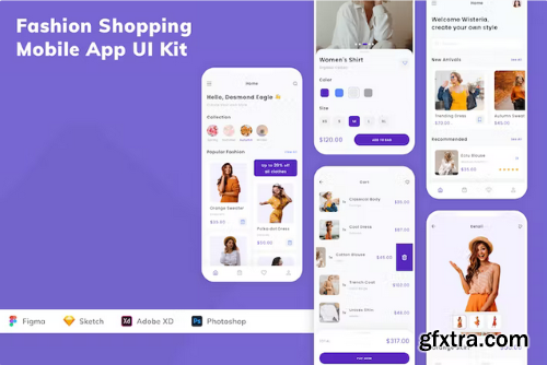 Fashion Shopping Mobile App UI Kit