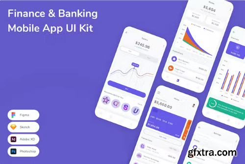 Finance & Banking Mobile App UI Kit