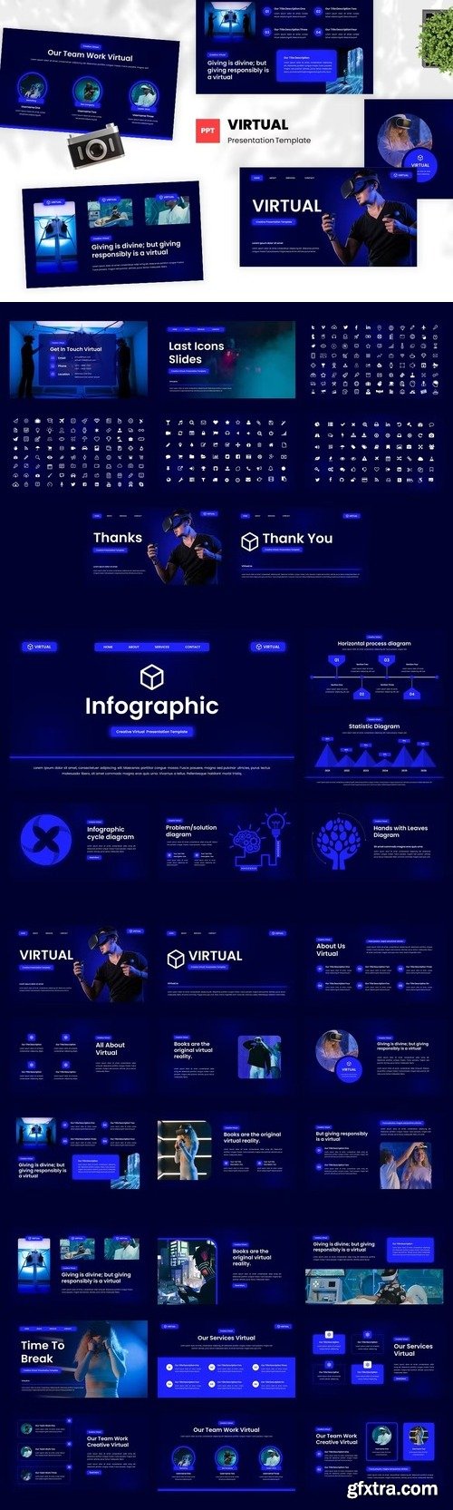 Virtual - Creative Powerpoint Template 3CEV6SV