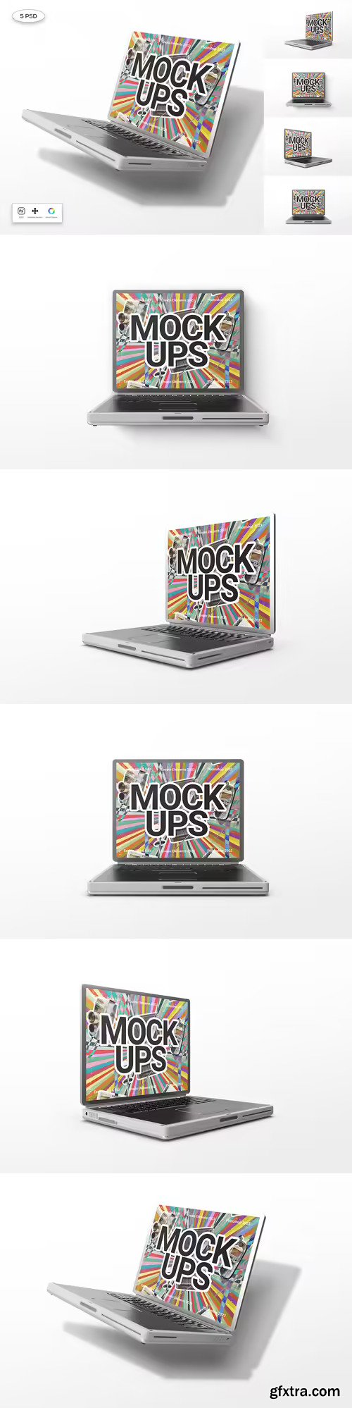 Generic Retro Laptop Mockup