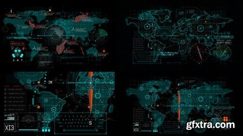 Videohive HUD UI Earth 3 43717253