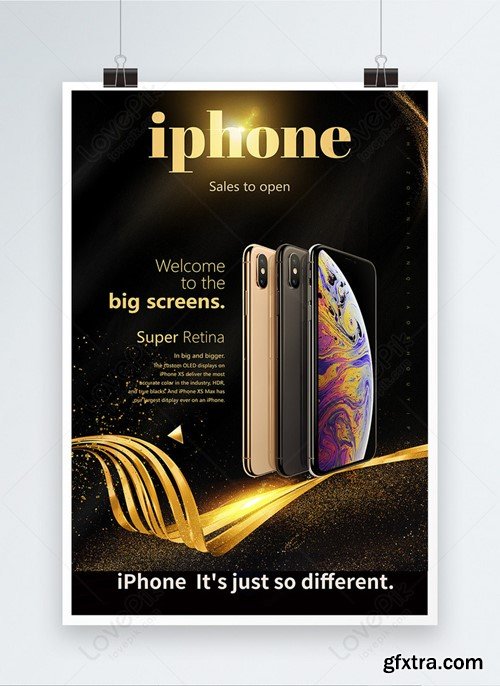 Modern Iphone Xs Promotion Poster Template 450000486