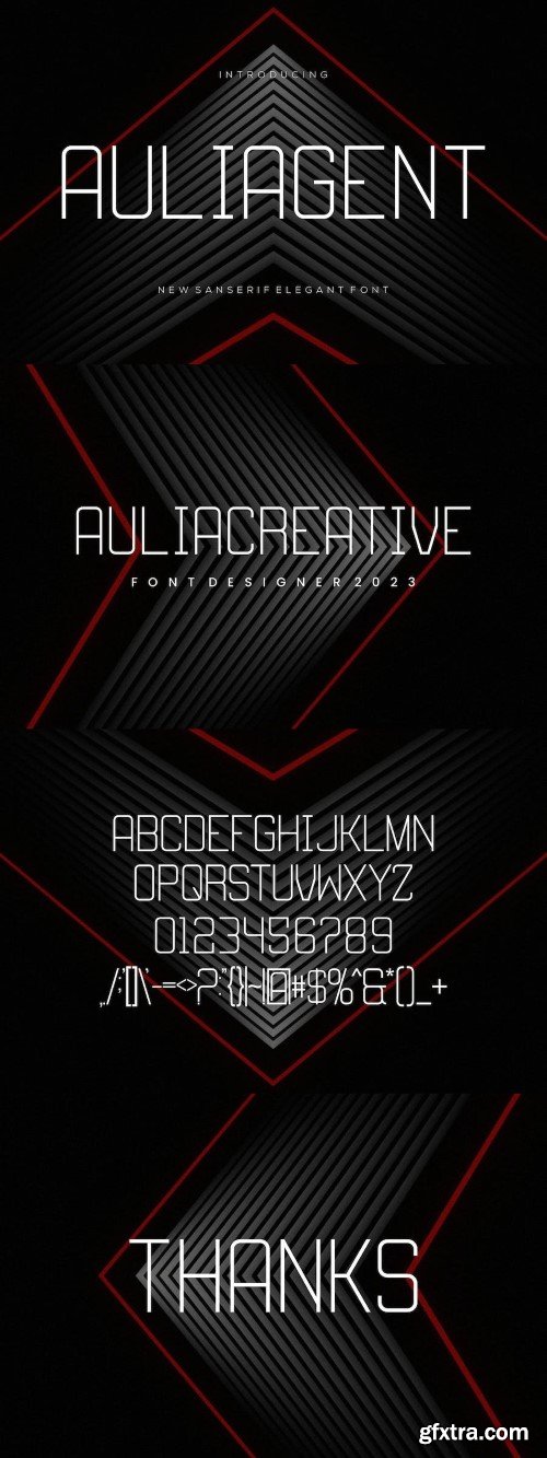 Auliagent font