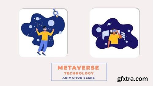 Videohive Metaverse Technology Animation Scene 43784654