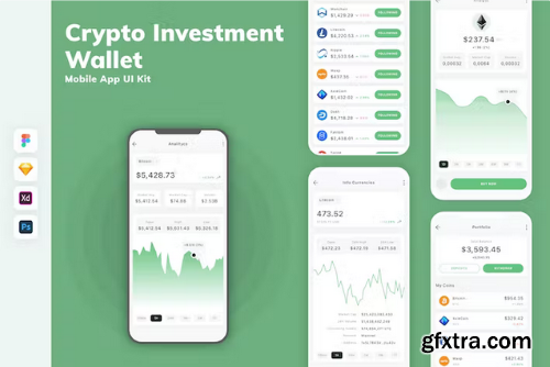 Crypto Investment & Wallet Mobile App UI Kit