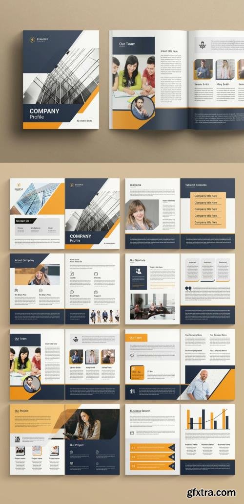 Company Profile Layout 525196351