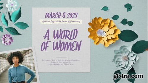 Videohive Paper Flowers Women's Day Intro 43738831