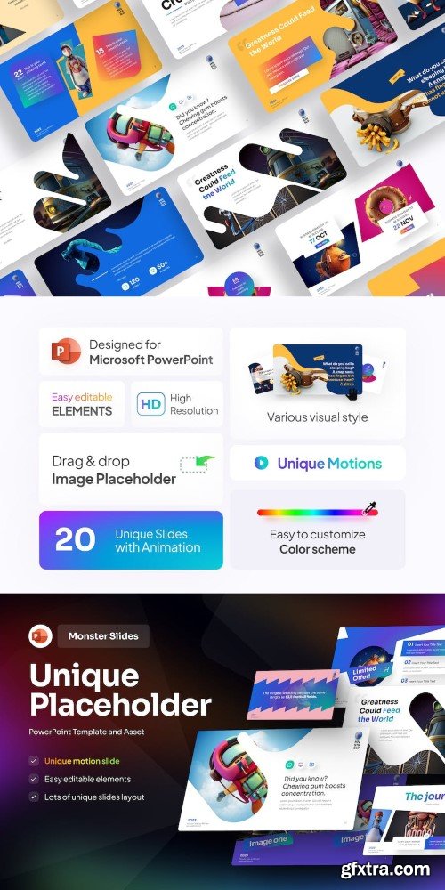 Unique Placeholder Creative PowerPoint Template