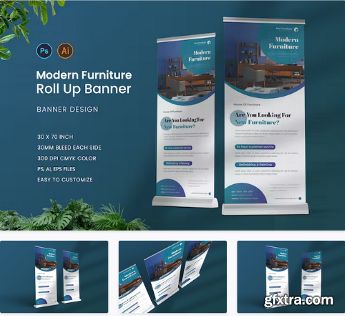 Modern Furniture Roll Up Banner