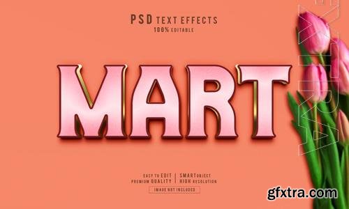 PSD creative mart 3d editable text effects mockup template