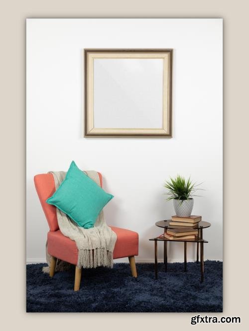 Picture Frame in Room Mockup 499171235