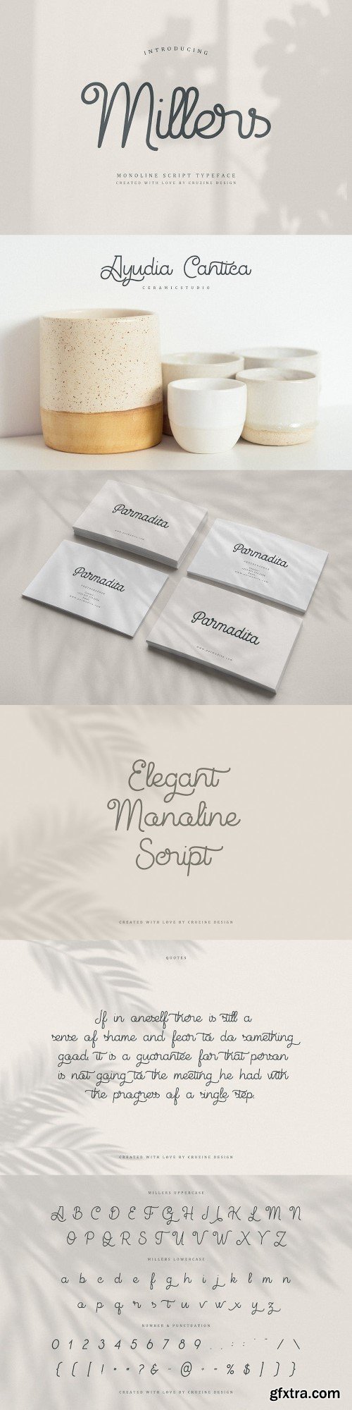 Millers Retro Monoline Script