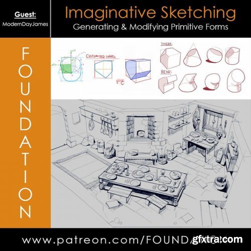 Foundation Patreon - Imaginative Sketching: Generating & Modifying Primitive Forms