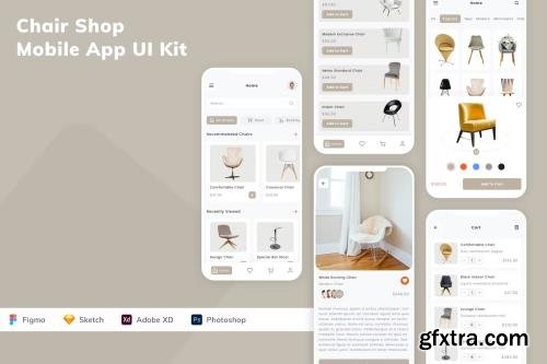 Chair Shop Mobile App UI Kit SK5QVF5