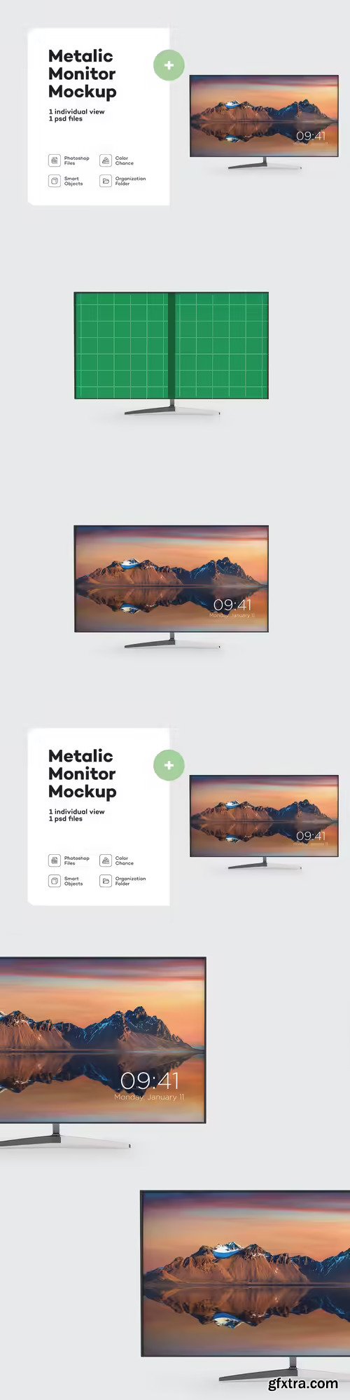 Metallic Monitor Mockup