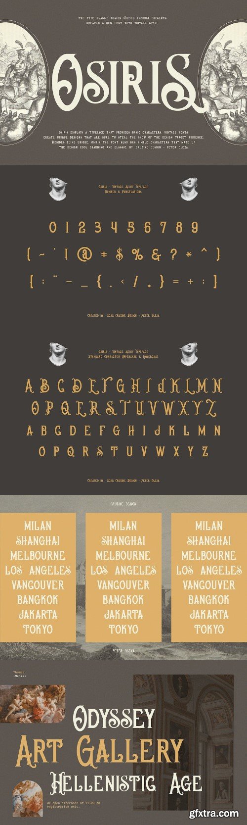 Osiris Vintage Font