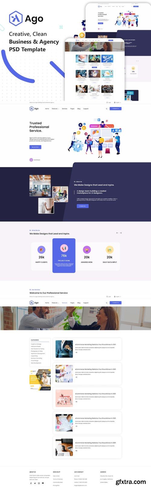 Ago - Multipurpose Business PSD Template