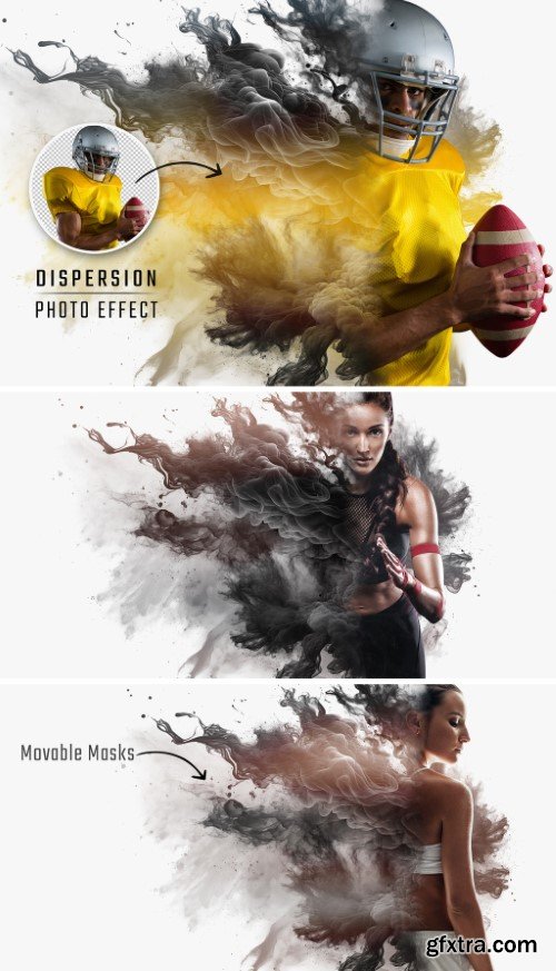 Smoke Dispersion Photo Effect Mockup