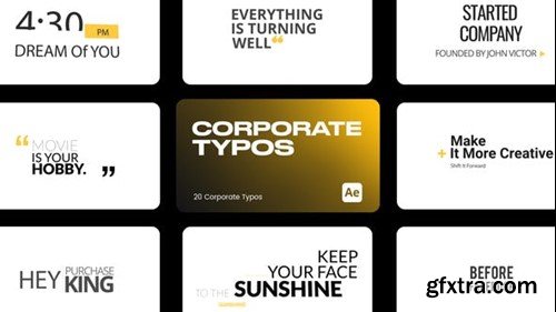 Videohive Corporate Typo 01 for After Effects 43802961