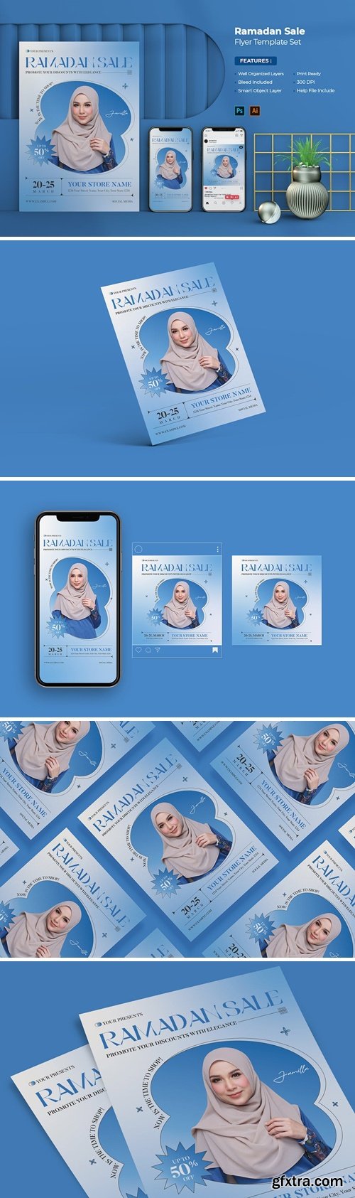 Ramadan Sale Flyer Template LADK8EV