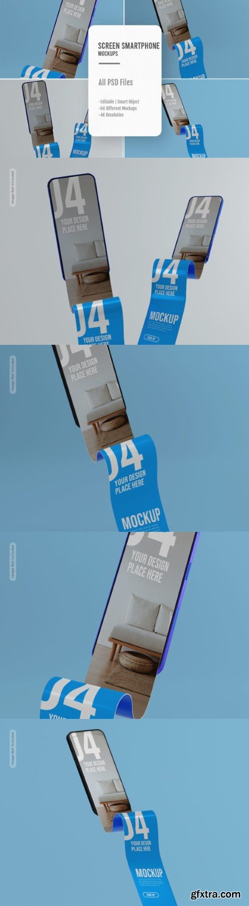 04 PSD Screen Smartphone Mockups