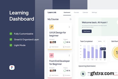 Learn.ink - E-Learning Dashboard 6L6AVE9