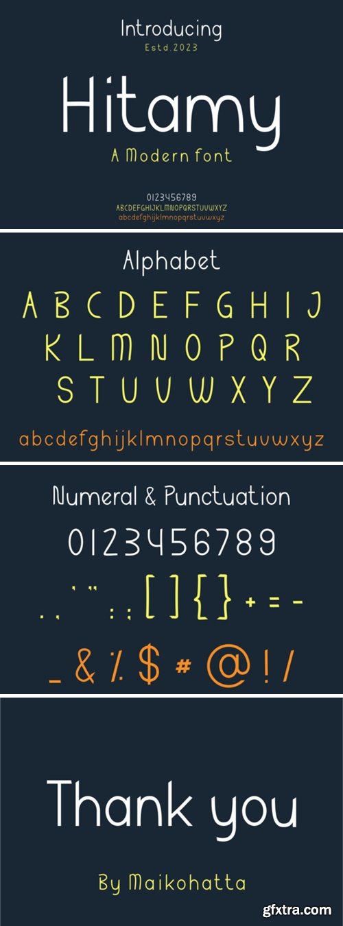 Hitamy Font