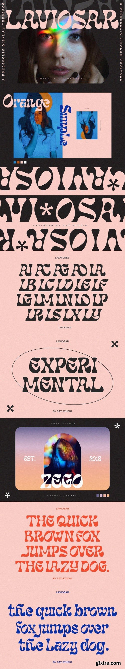 Laviosar font