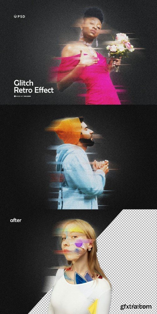 Glitch Retro Photo Effect