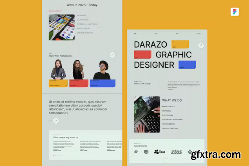 Graphic Design Service Website UI