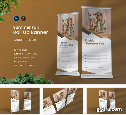 Summer Fair Roll Up Banner