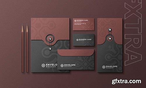 PSD corporate stationery branding design mockup