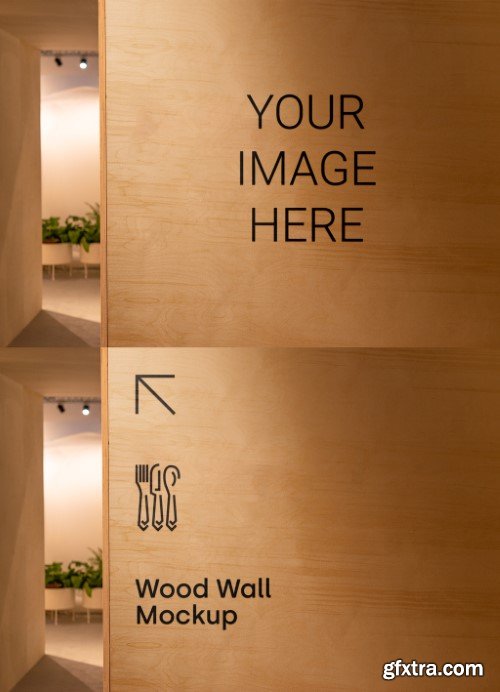 Wooden Wall Mockup