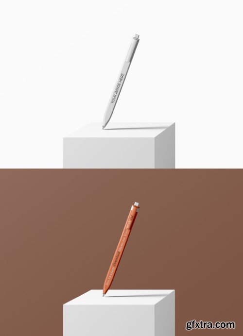 Pen on Box Mockup