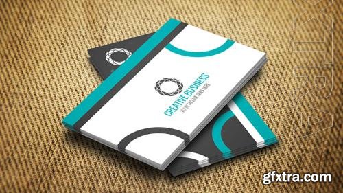 Business card psd abstraction design