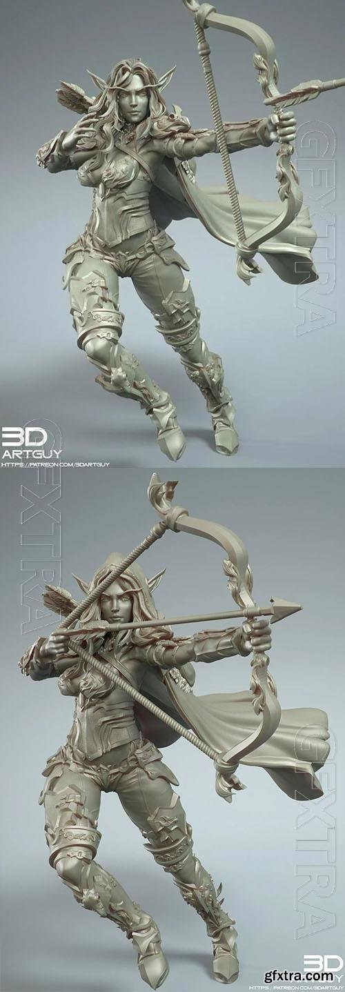 Elven Archer 3D Print