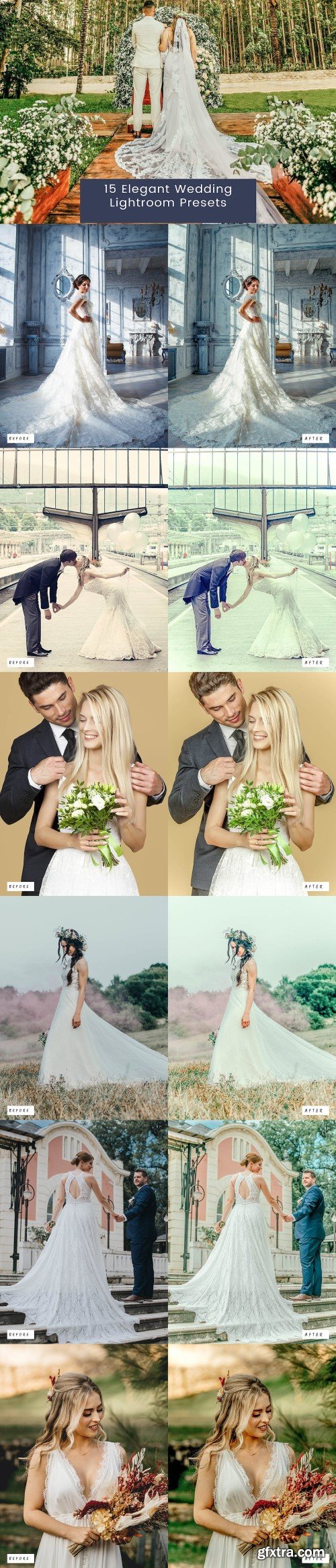 15 Elegant Wedding Lightroom Presets