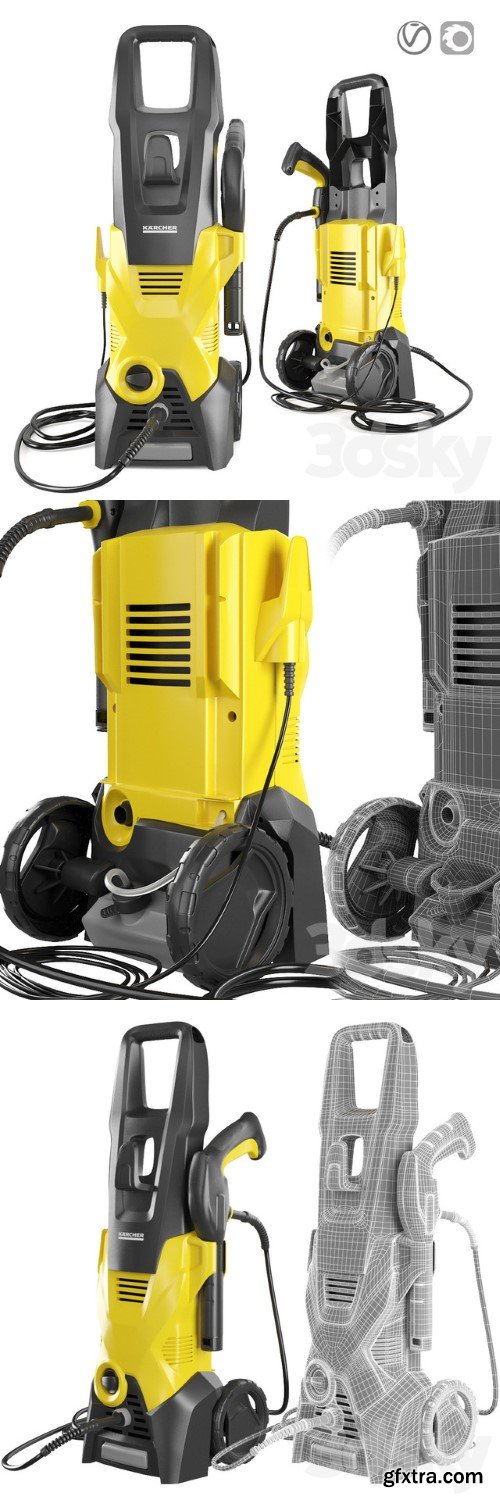 High Pressure Washer KARCHER K3 | Vray+Corona