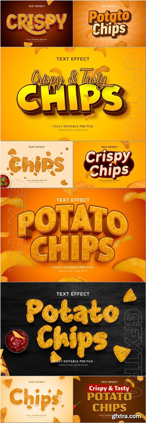 PSD chips text effect