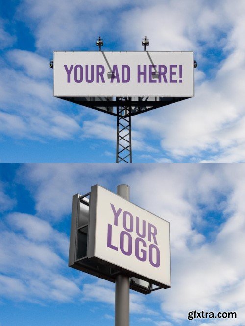 Billboard sign outdoor mockup