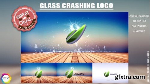 Videohive Glass Crashing Intro 8137228