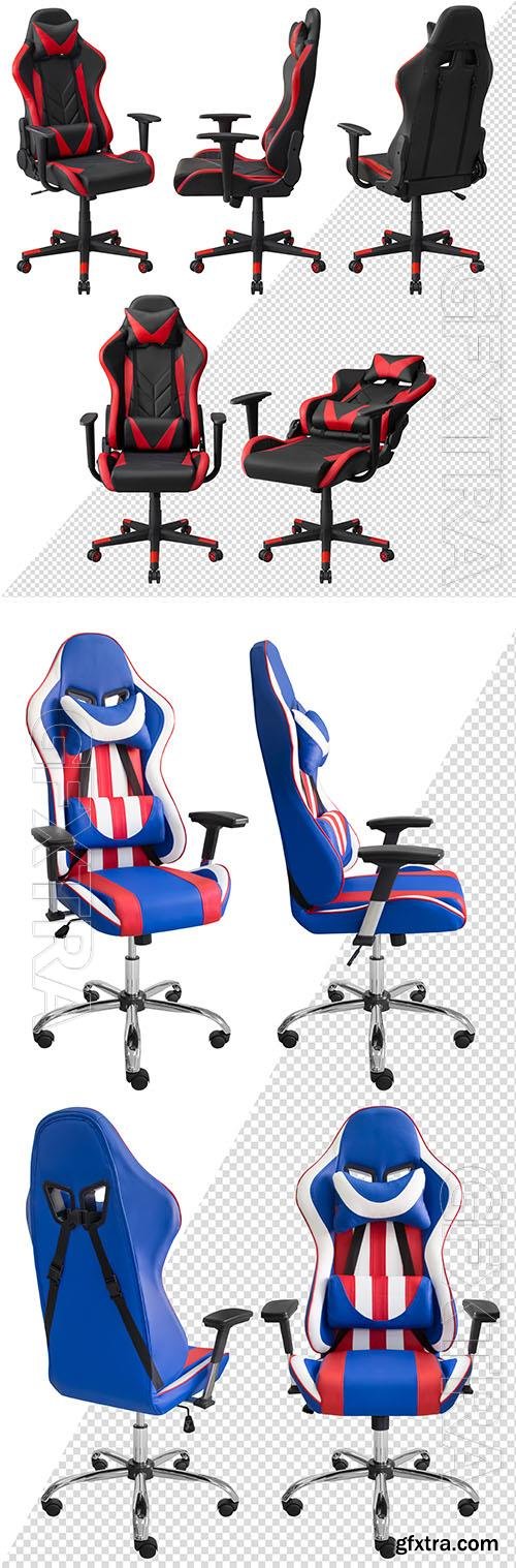 Computer gaming chair psd set