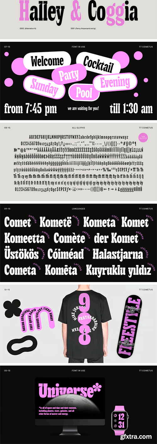 TT Cometus Font Family