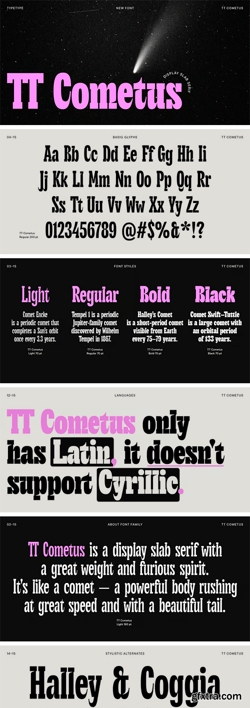 TT Cometus Font Family