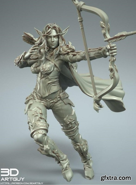 3DArtGuy – Elf Archer – 3D Print Model