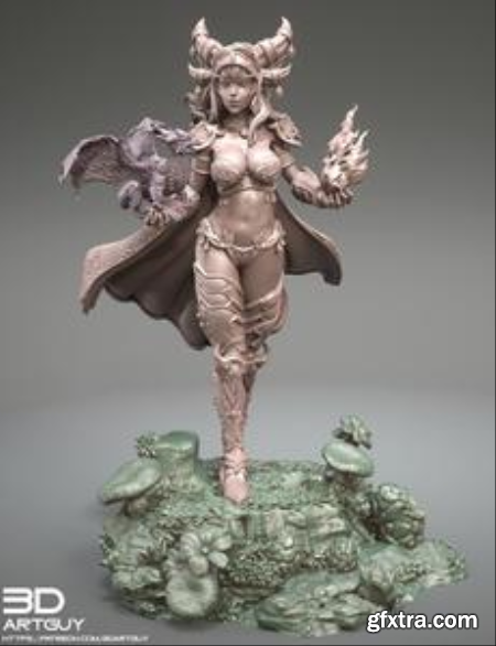 3DArtGuy – Dragon Queen – 3D Print Model