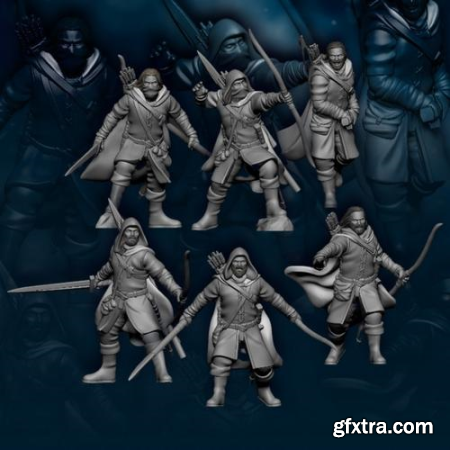 Human North Riders on Foot – 3D Print Model